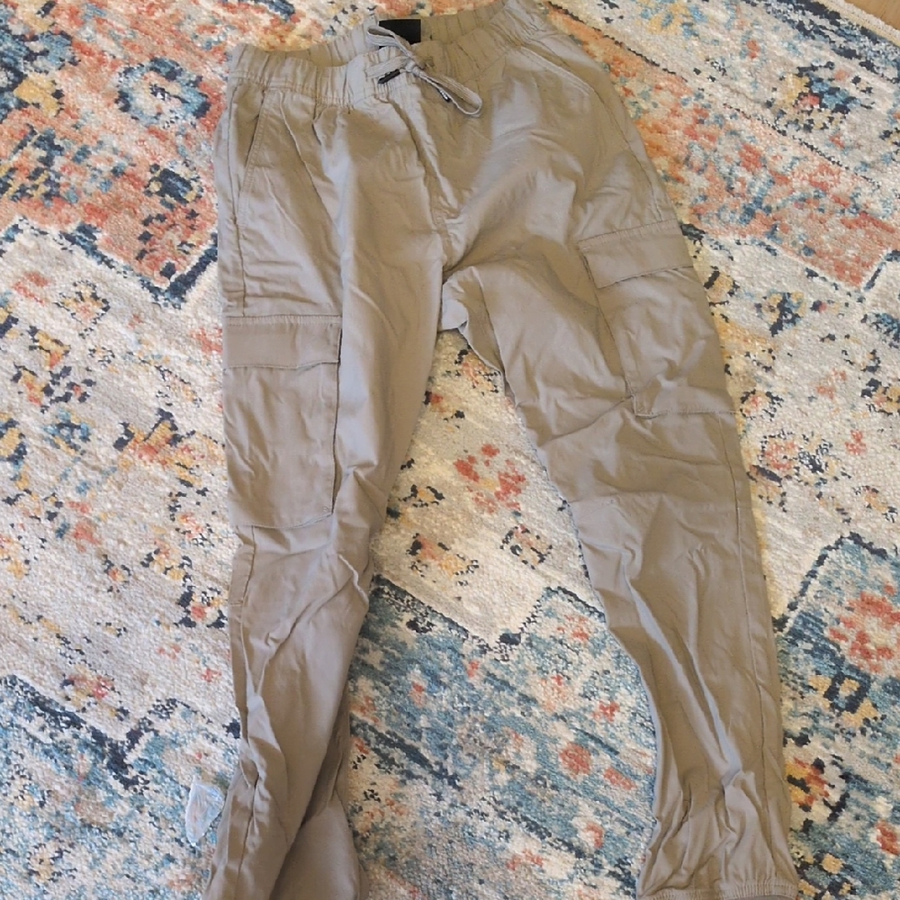 H&M Men's Beige Cargo Pants